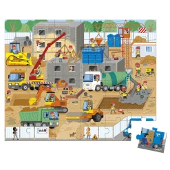 Janod Puzzle Chantier 36 pièces* Puzzles Fabriqués En France|Puzzles 20 À 49 Pièces