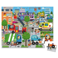 Janod Puzzle City 36 pièces* Puzzles Fabriqués En France|Puzzles 20 À 49 Pièces