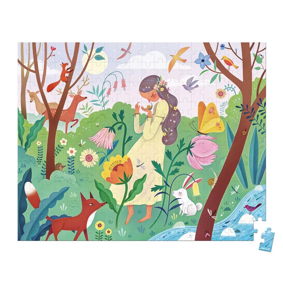 Janod Puzzle Dame Nature 200 pièces* Puzzles Fabriqués En France|Puzzles 150 À 499 Pièces