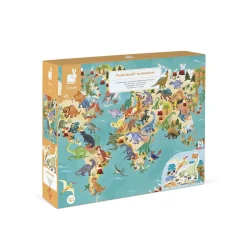 Janod Puzzle Educatif Géant Dinosaures 200 pièces* Jeux Éducatifs Primaire|Jeux Éducatifs Science & Géographie