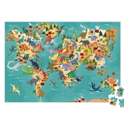 Janod Puzzle Educatif Géant Dinosaures 200 pièces* Jeux Éducatifs Primaire|Jeux Éducatifs Science & Géographie
