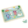 Janod Puzzle en bois A la ferme 24 pièces* Tracteurs & Animaux De La Ferme|Puzzles En Bois Premier Âge