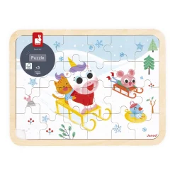 Janod Puzzle en bois A la montagne 24 pièces* Puzzles 20 À 49 Pièces|Puzzles En Bois Premier Âge