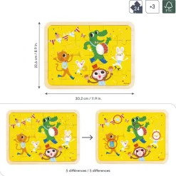 Janod Puzzle en bois C'est la fête 24 pièces* Puzzles 20 À 49 Pièces|Puzzles En Bois Premier Âge
