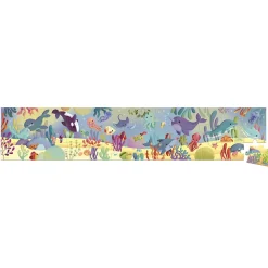 Janod Puzzle Frise Les Animaux Marins 36 pièces* Puzzles Fabriqués En France|Puzzles Éducatifs