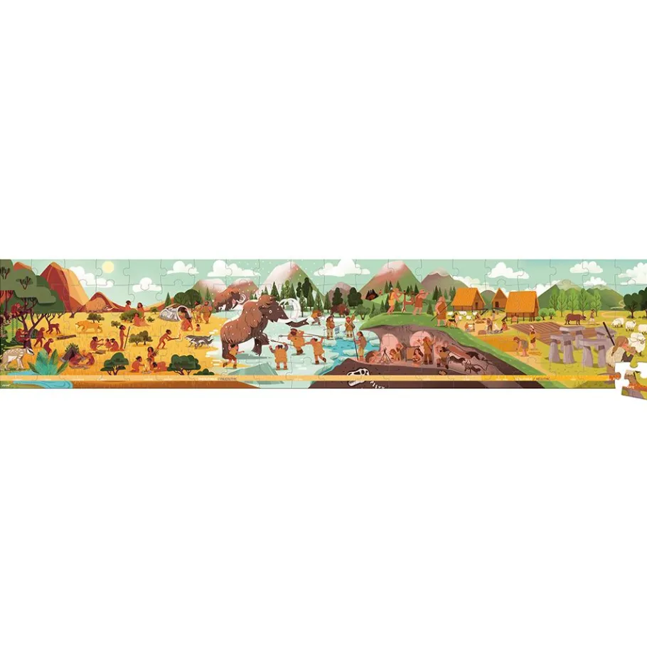Janod Puzzle Frise Préhistoire 100 pièces* Puzzles Fabriqués En France|Puzzles Éducatifs