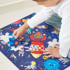 Janod Puzzle Fusée 54 pièces* Puzzles Fabriqués En France|Puzzles 50 À 149 Pièces
