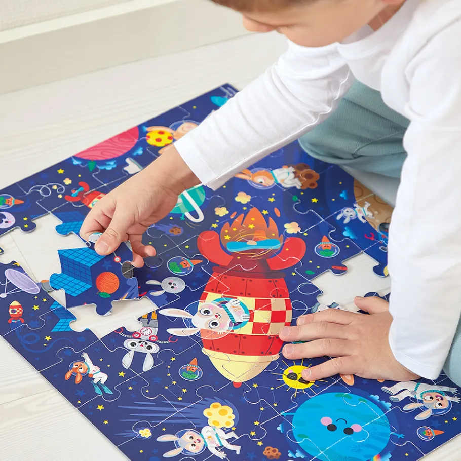 Janod Puzzle Fusée 54 pièces* Puzzles Fabriqués En France|Puzzles 50 À 149 Pièces