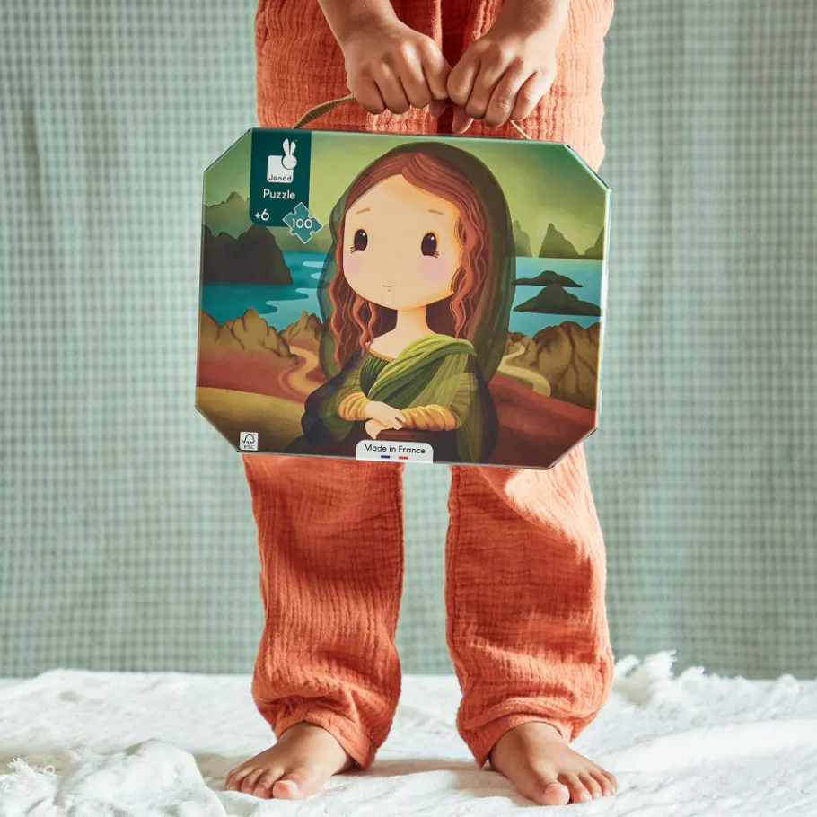 Janod Puzzle Inspiré de De Vinci 100 pièces* Puzzles Fabriqués En France|Puzzles 50 À 149 Pièces