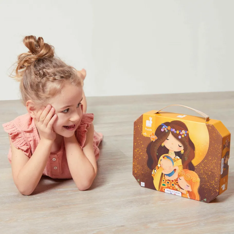 Janod Puzzle Inspiré de Klimt 100 pièces* Puzzles Fabriqués En France|Puzzles 50 À 149 Pièces