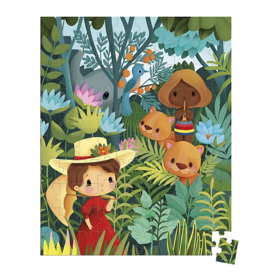 Janod Puzzle Inspiré de Rousseau 100 pièces* Puzzles Fabriqués En France|Puzzles 50 À 149 Pièces