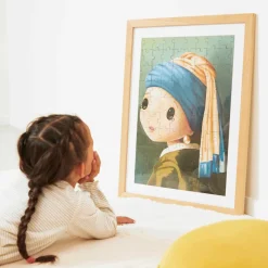 Janod Puzzle Inspiré de Vermeer 100 pièces* Puzzles Fabriqués En France|Puzzles 50 À 149 Pièces