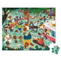 Janod Puzzle La Cousinade des Ours 54 pièces* Puzzles Fabriqués En France|Puzzles 50 À 149 Pièces
