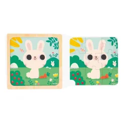 Janod Puzzle Lapin Blanc* Puzzles En Bois Premier Âge|Puzzles En Bois Premier Âge