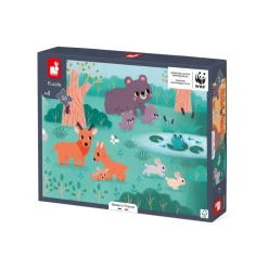 Janod Puzzle Panoramique 4 Saisons 36 pièces - Partenariat WWF®* Puzzles 20 À 49 Pièces