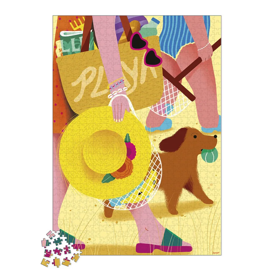 Janod Puzzle Sortie à La Plage 1000 pièces* Puzzles 500 À 2000 Pièces