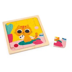 Janod Puzzle Trio* Puzzles En Bois Premier Âge|Puzzles En Bois Premier Âge