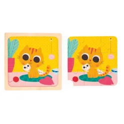 Janod Puzzle Trio* Puzzles En Bois Premier Âge|Puzzles En Bois Premier Âge
