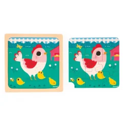 Janod Puzzle Trio* Puzzles En Bois Premier Âge|Puzzles En Bois Premier Âge