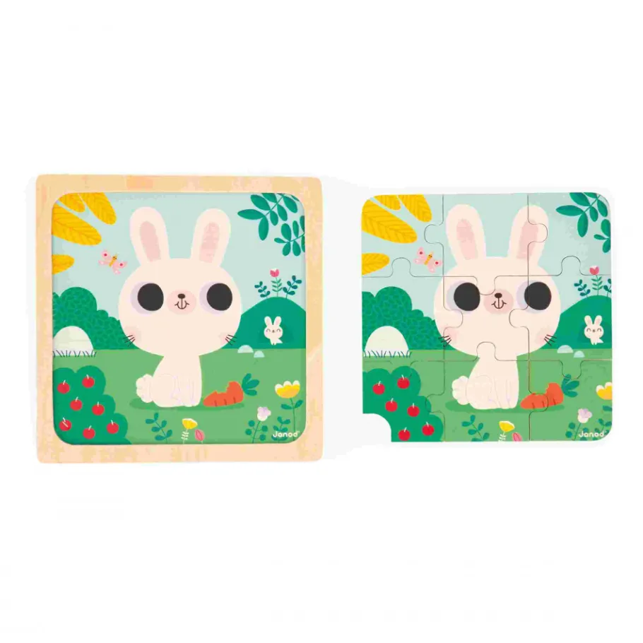 Janod Puzzle Trio* Puzzles En Bois Premier Âge|Puzzles En Bois Premier Âge