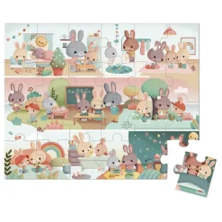 Janod Puzzle Une Journée 24 pièces* Puzzles Fabriqués En France|Puzzles 20 À 49 Pièces