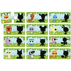 Janod Puzzles les Animaux et Leur Ombre* Puzzles 20 À 49 Pièces