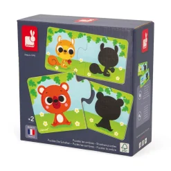Janod Puzzles les Animaux et Leur Ombre* Puzzles 20 À 49 Pièces