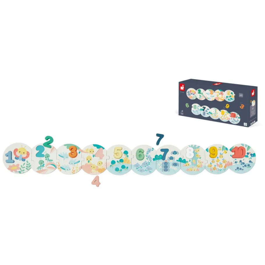 Janod Puzzles Mes Premiers Chiffres Pure* Jeux Éducatifs Maternelle|Jeux Éducatifs Chiffres & Lettres