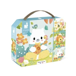 Janod Puzzles Évolutifs Pure - 4 puzzles* Puzzles Fabriqués En France|Puzzles 20 À 49 Pièces