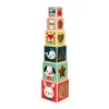 Janod Pyramide 6 cubes Baby Forest (bois)* Cubes & Pyramides