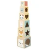 Janod Pyramide 6 cubes Pure* Cubes & Pyramides|Manipulation & Encastrement