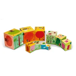 Janod Pyramide carrée Les 4 saisons* Cubes & Pyramides