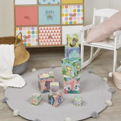 Janod Pyramide carrée les Animaux Tous Mignons* Cubes & Pyramides|Manipulation & Encastrement