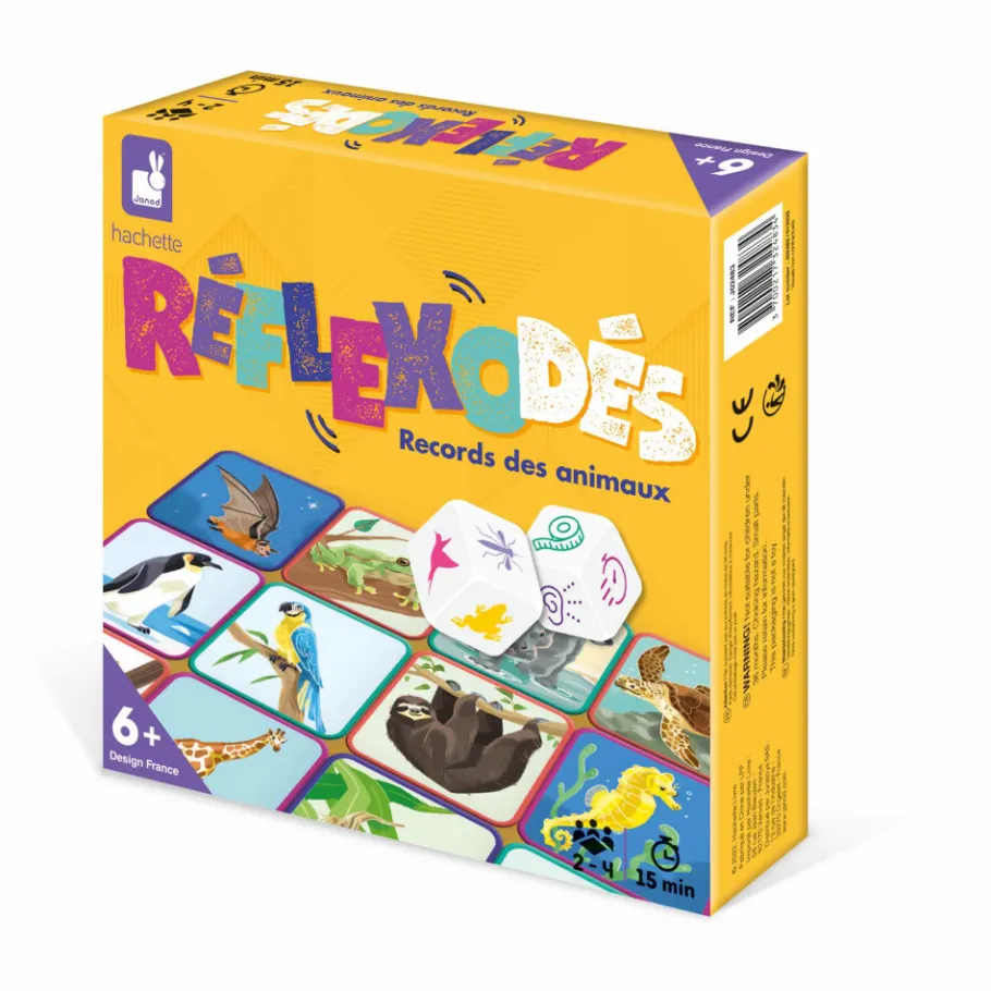 Janod RéflexoDés - Animaux* Jeux De Rapidité & De Stratégie|Jeux De Mémoire & D'Associations