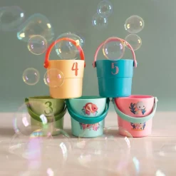 Janod Seaux de Bain Mes Bébé Animaux* Cubes & Seaux De Bain