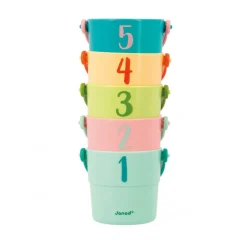 Janod Seaux de Bain Mes Bébé Animaux* Cubes & Seaux De Bain