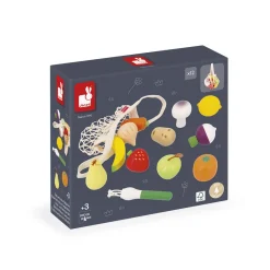 Janod Set 12 Fruits et Légumes Filet Mamie Soleil* Cuisines, Dinettes & Marchandes