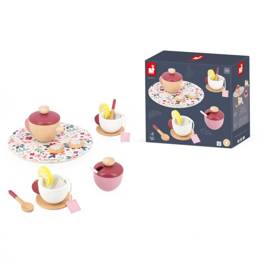 Janod Set à Thé Twist* Imitation Métiers|Cuisines, Dinettes & Marchandes