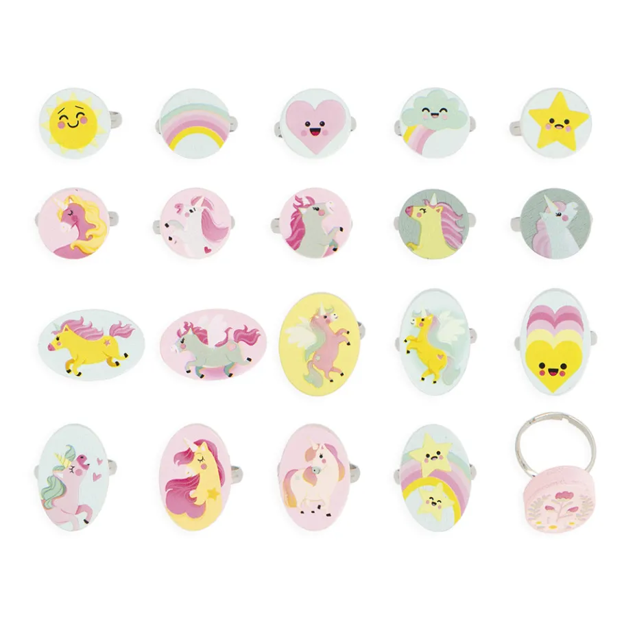 Janod Set de 20 Bagues Licorne* Beauté