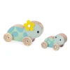 Janod Set de 2 Tortues à Pousser Pure* Jouets À Promener & À Pousser