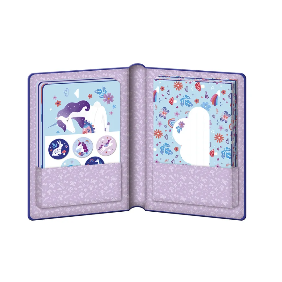 Janod Set d'invitations Licorne Dreamland* Tampons & Papeterie