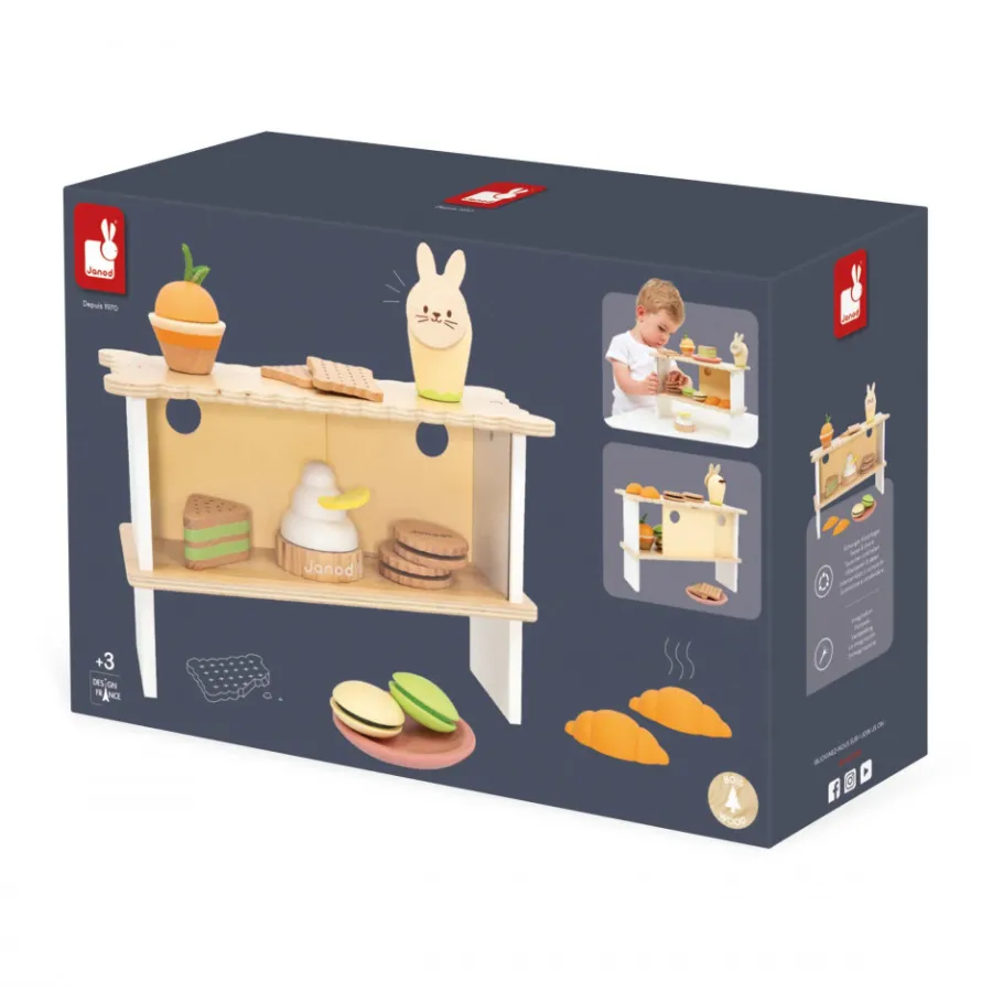Janod Stand de Pâtisseries* Imitation Métiers|Cuisines, Dinettes & Marchandes