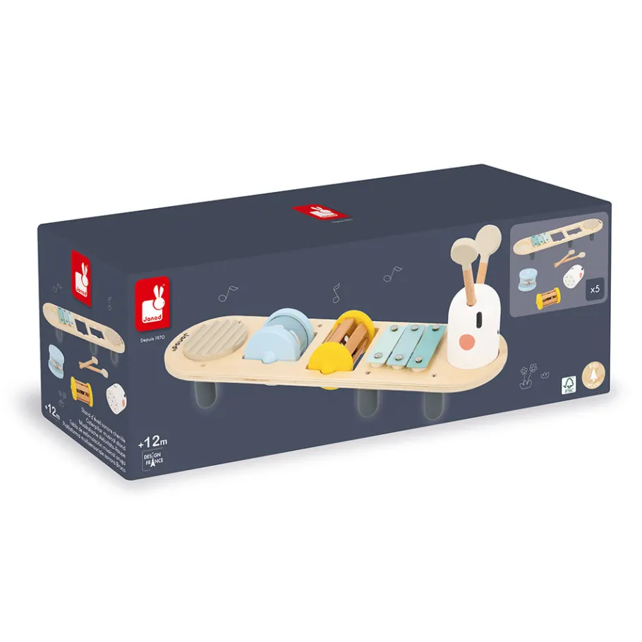 Janod Stand d'Éveil Sonore Chenille Sweet Cocoon* Jouets Musicaux