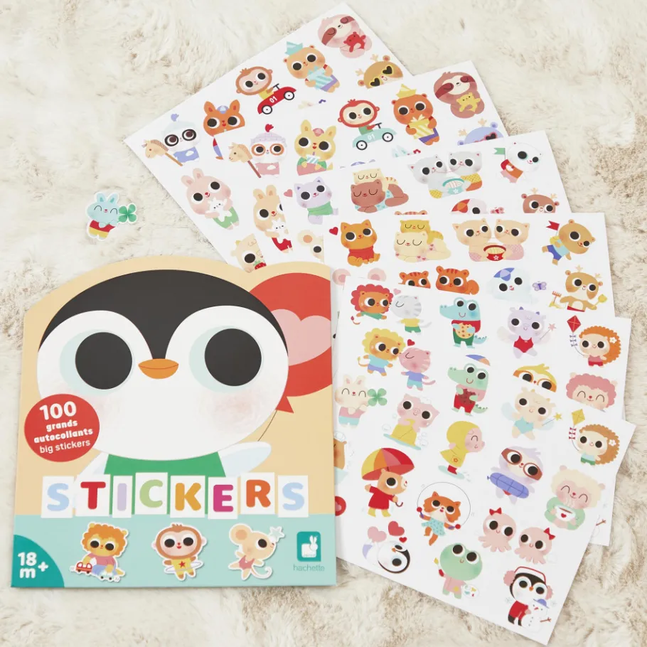 Janod Stickers Bébés Animaux x100* Mosaïques & Gommettes