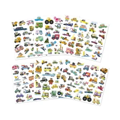 Janod Stickers Véhicules x200* Mosaïques & Gommettes