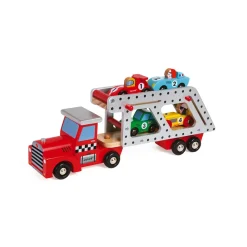 Janod Story - Camion Porte-Voitures (bois)* Véhicules, Garages & Voitures|Trains & Véhicules