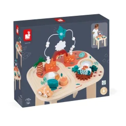 Janod Table d'Activités Dino* Formes & Couleurs|Bouliers, Loopings & Panneaux D'Activités