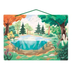 Janod Tableau Magnétique La Mare - Partenariat WWF®* Jeux Éducatifs Primaire|Jeux Éducatifs Maternelle
