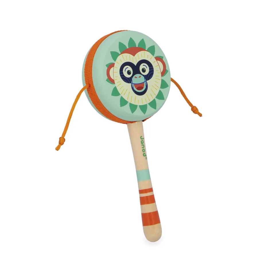 Janod Tambour à Mains Singe Gioia* Jouets Musicaux|Jouets Musicaux
