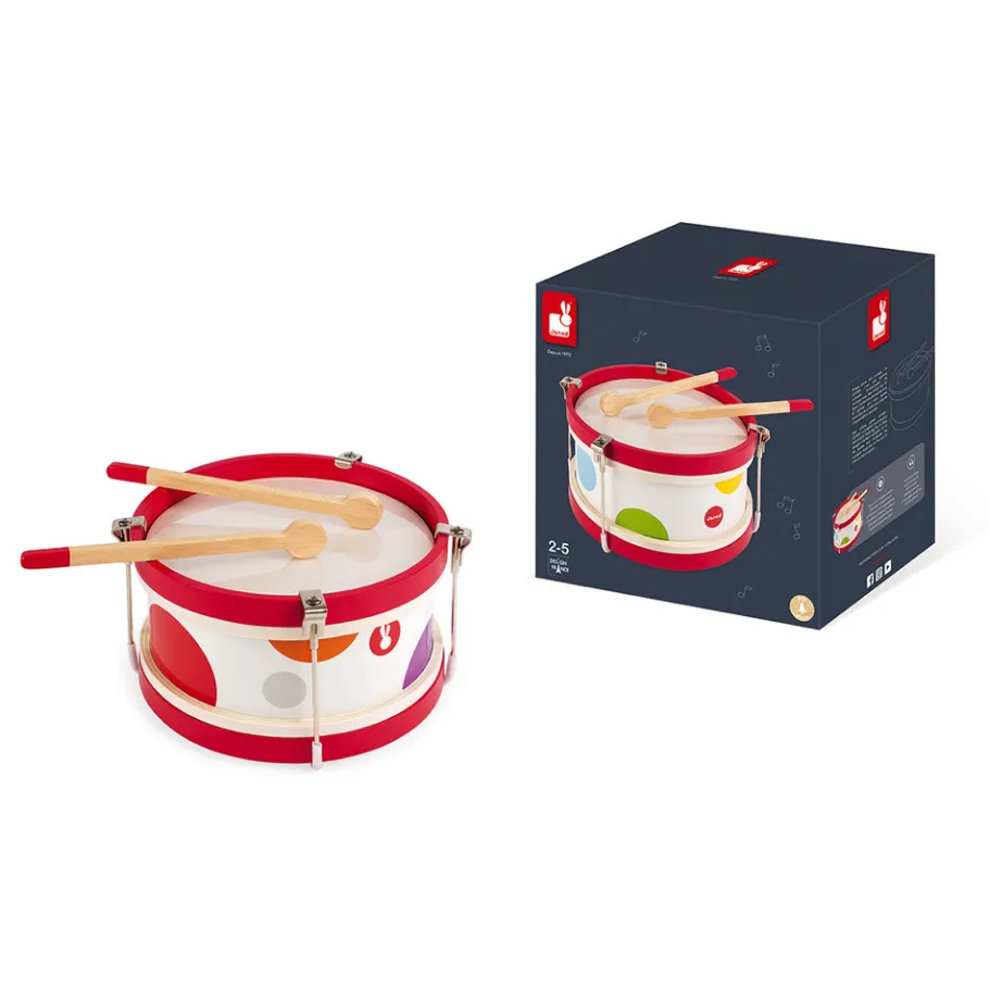 Janod Tambour Confetti (bois)* Jouets Musicaux|Jouets Musicaux